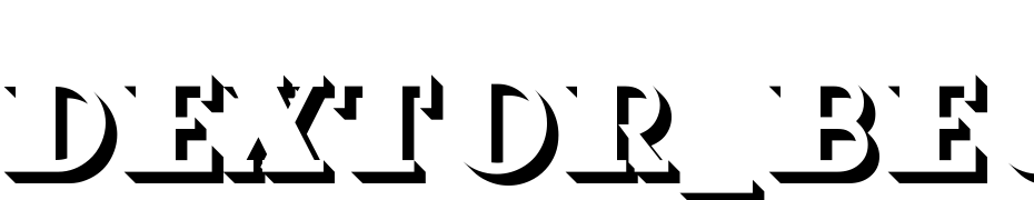 Dextor_Becker_Only_shadow Font Download Free