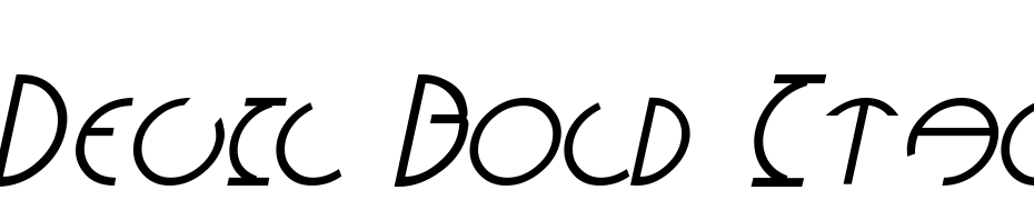 Devil Bold Italic Font Download Free