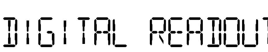 Digital Readout Upright Font Download Free