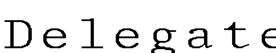 Delegate Normal Wd Font Download Free