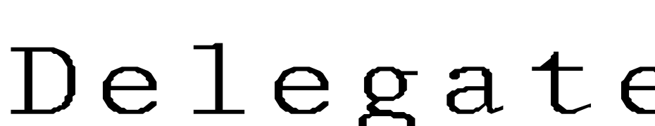 Delegate Normal Wd Font Download Free