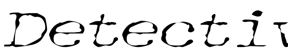 Detective Extended Italic Font Download Free