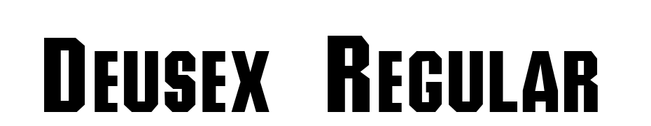 Deusex Regular Font Download Free