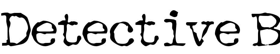Detective Bold Font Download Free
