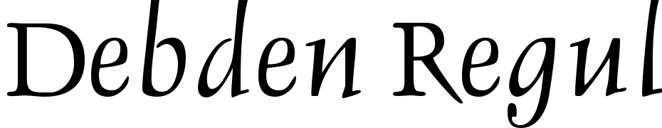 Debden Regular Scarica Caratteri Gratis