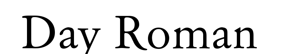 Day Roman Font Download Free