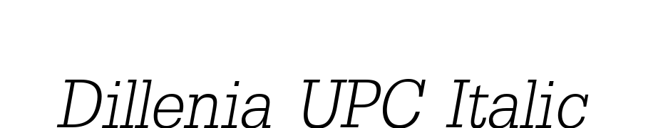 Dillenia UPC Italic Schrift Herunterladen Kostenlos