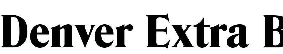 Denver Extra Bold Font Download Free