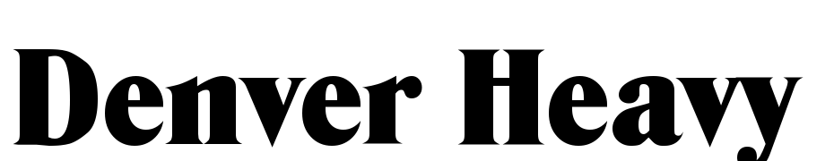 Denver Heavy Font Download Free