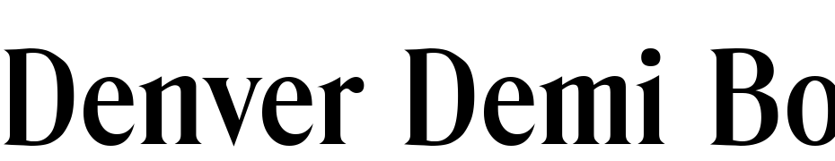 Denver Demi Bold Font Download Free
