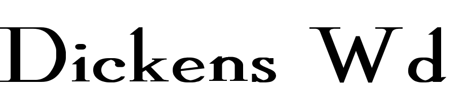 Dickens Wd Bold Font Download Free