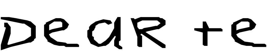 Dear Teacher Normal Ex Font Download Free