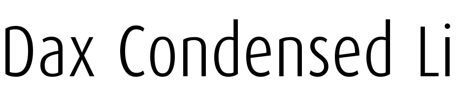 Dax Condensed Light Font Download Free
