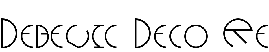 Debevic Deco Regular Font Download Free