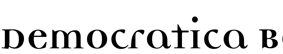 Democratica Bold Lining Bold Font Download Free