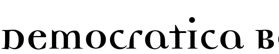 Democratica Bold Lining Bold Font Download Free