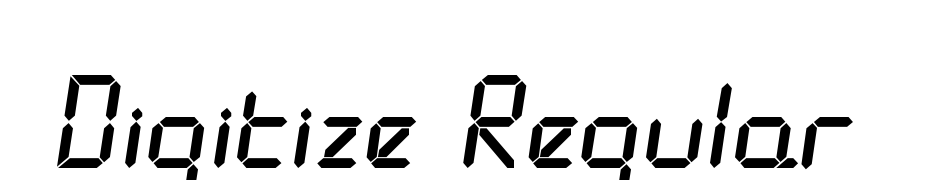 Digitize Regular Font Download Free