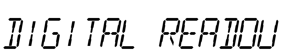 Digital Readout Font Download Free
