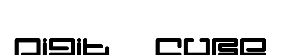 Digit  Cube Font Download Free