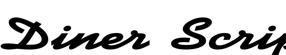 Diner Script Extended Bold Font Download Free