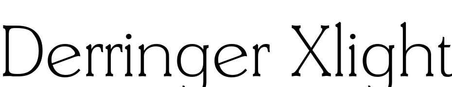 Derringer Xlight Font Download Free