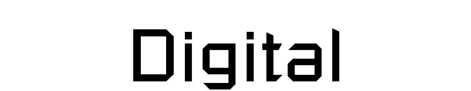 Digital Font Download Free