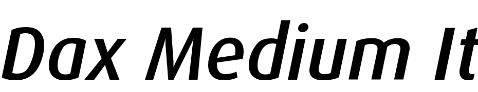 Dax Medium Italic Font Download Free