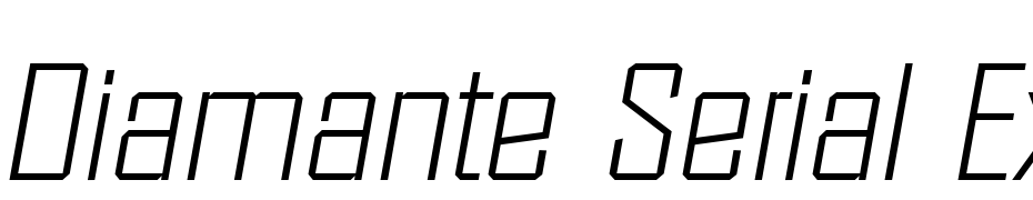 Diamante Serial Extra Light Regular Italic Font Download Free