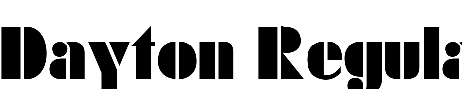 Dayton Regular Font Download Free