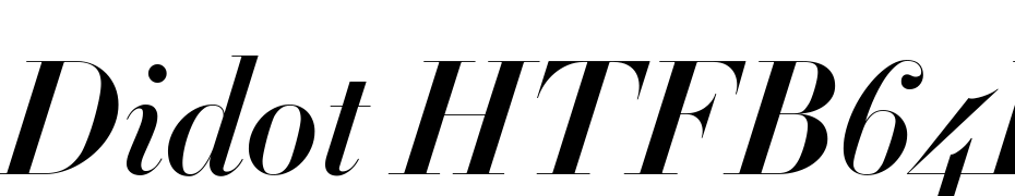 Didot HTF B64 Bold Ital Font Download Free