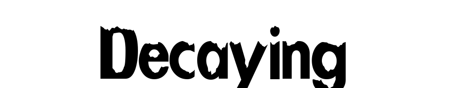 Decaying Font Download Free