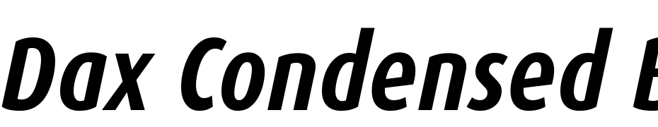 Dax Condensed Bold Italic Font Download Free