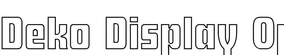 Deko Display Open Serial Regular Font Download Free