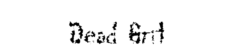 Dead Grit Font Download Free