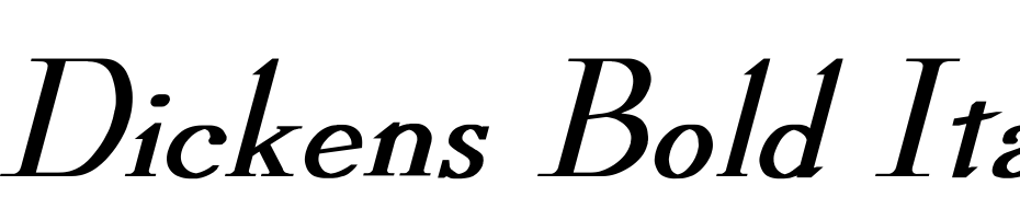 Dickens Bold Italic Font Download Free