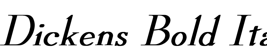 Dickens Bold Italic Yazı tipi ücretsiz indir