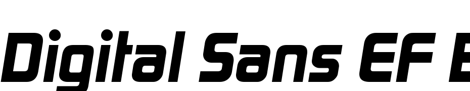 Digital Sans EF Bold Italic Font Download Free