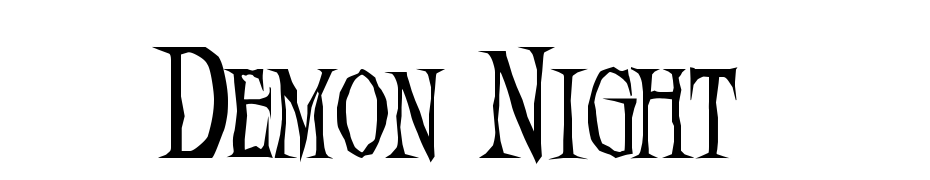 Demon Night Font Download Free