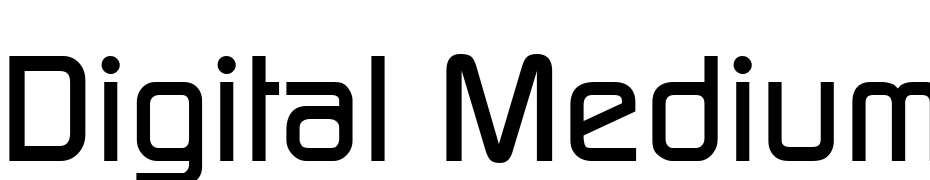 Digital Medium Font Download Free