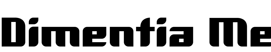 Dimentia Medium Font Download Free