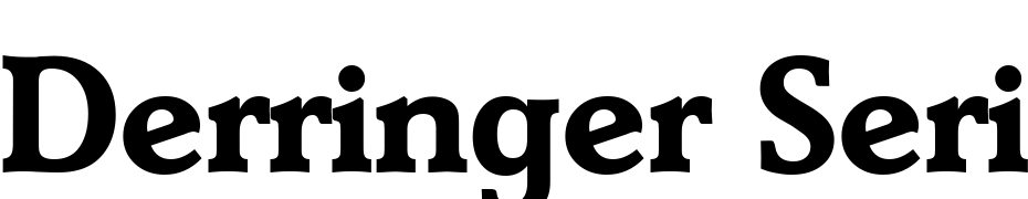 Derringer Serial Bold Font Download Free