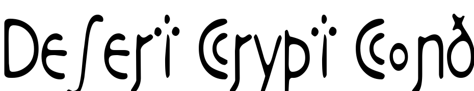 Desert Crypt Condensed Font Download Free