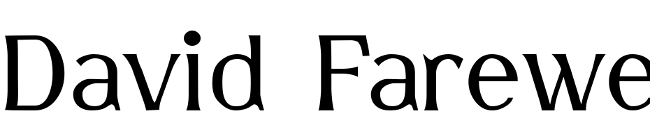 David Farewell Font Download Free