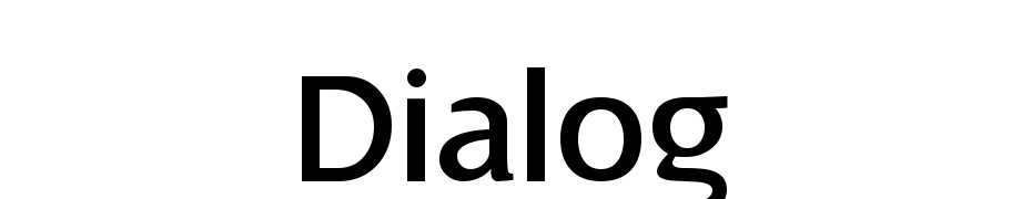 Dialog Font Download Free
