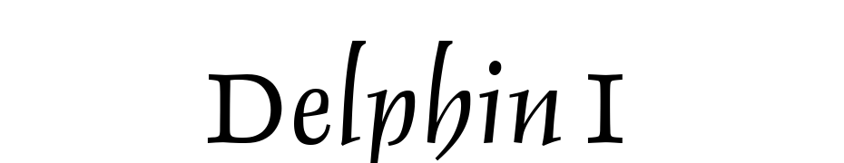 Delphin I Font Download Free