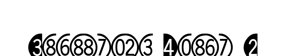 Digitsand Pairs C Font Download Free