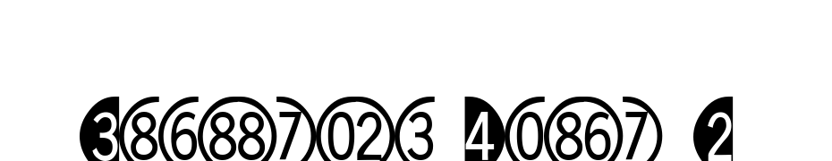 Digitsand Pairs C Font Download Free