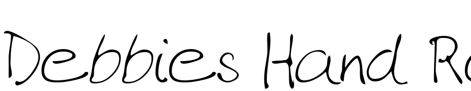 Debbies Hand Regular Font Download Free