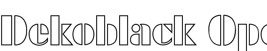 Dekoblack Open Font Download Free
