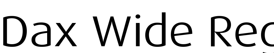 Dax Wide Regular Font Download Free